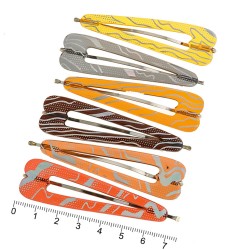 Набір заколок-невидимок для волосся з пластиковою накладкою (7287)