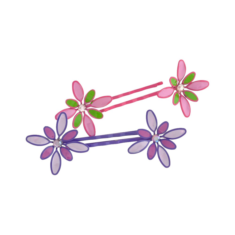 Набір заколок-невидимок для волосся з квіткою (9687) 2