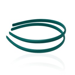 Набор обручей заготовок в атласной ленте 0.9см зеленый (13258)