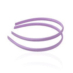 Набор обручей заготовок в атласной ленте 0.9см фиолетовый (13262)