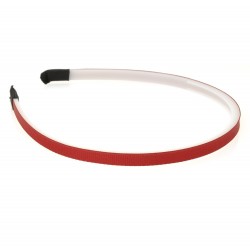 Набір обручів заготовок із репсовою стрічкою 0.7см бордовий (13686)
