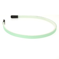 Набір обручів заготовок із репсовою стрічкою 0.7см зелений (13688)