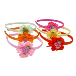 Набор детских обручей для волос Роза с бабочкой (1465)
