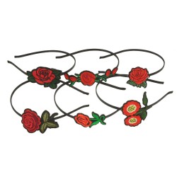 Набор обручей для волос с украшением из цветов (14836)