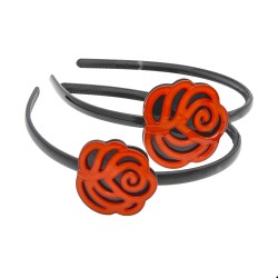 Набор обручей для волос пластиковый с цветком (1533)