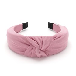  Обруч із костюмної тканини з великим вузлом (16046)