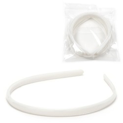 Набір обручів для волосся 0.75см білий (30006)