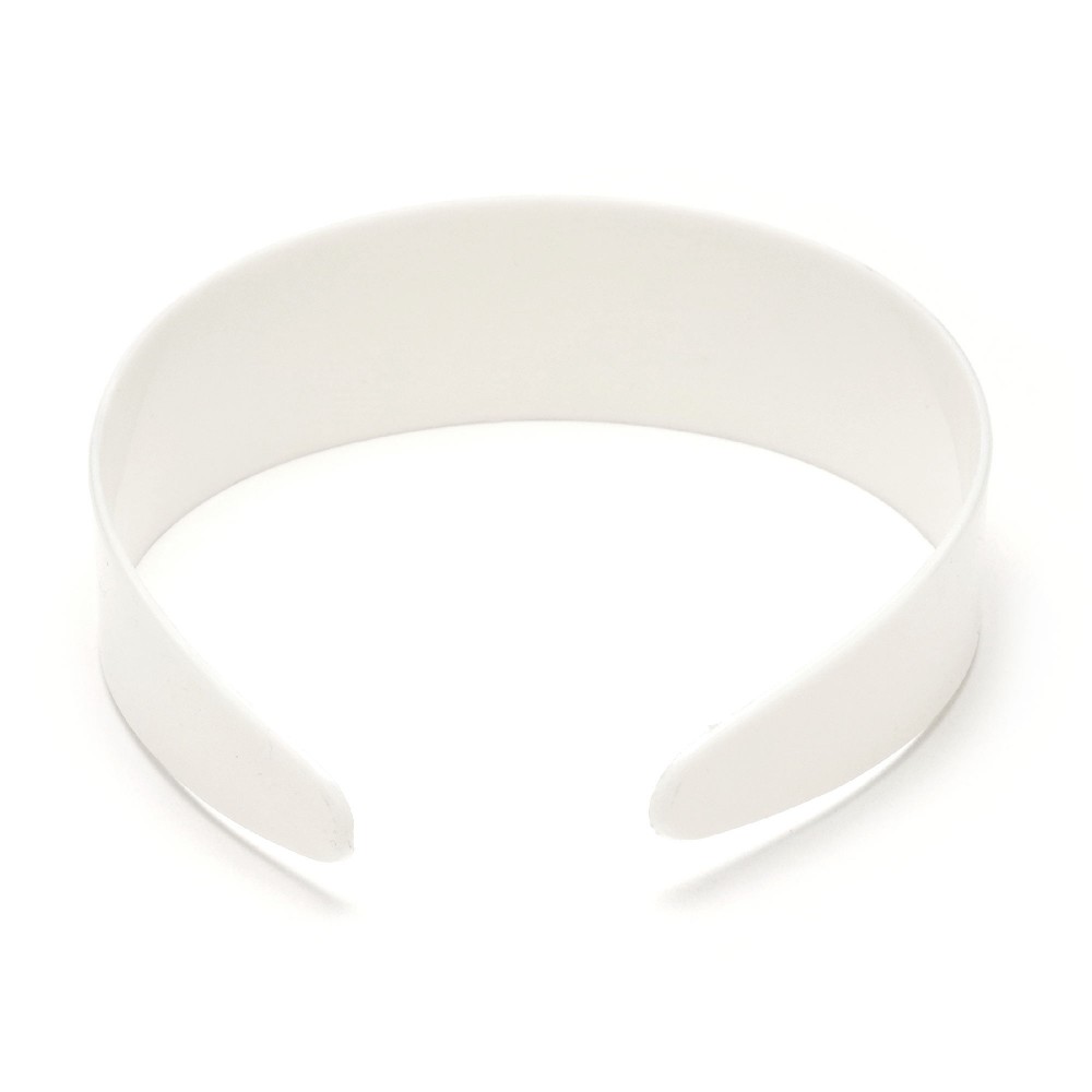 Набір пластикових обручів заготовок 3.8см 12шт білий (30282) 3
