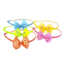 Набор детских обручей для волос с бантиком (7309)