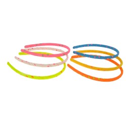 Набір обручів для волосся дитячий з принтом горошок (8191)