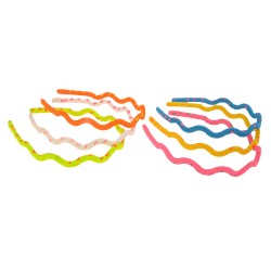 Набір обручів для волосся Хвиля з принтом горошок (8197)