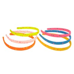 Набір обручів для волосся з принтом горошок (8317)