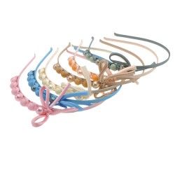 Набор обручей для волос с украшением из бусин (9729)