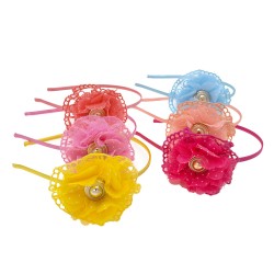 Набір дитячих обручів для волосся з бантиком (9742)