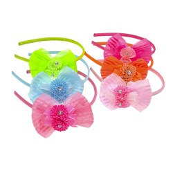 Набор детских обручей для волос с бантиком (9747)