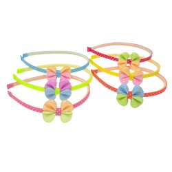 Набір дитячих обручів для волосся з бантиком (9750)