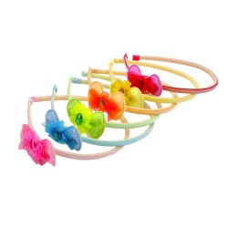 Набір дитячих обручів для волосся з бантиком (9751)