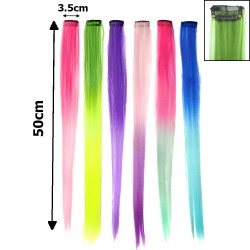 Набір прядок-канекалонів на шпильці 50см двокольорові (15280)