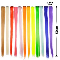 Набір пасмів-канекалонів на шпильці 50см однотонні (15716)