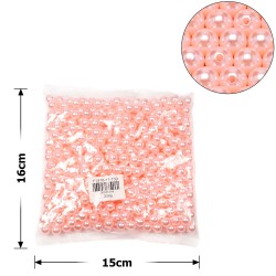 Набор жемчужных бусин 10мм 500шт 250г коралловый (15769)