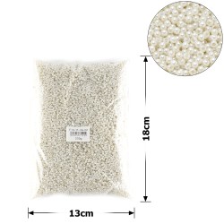 Набір перлинних намистин 3мм 250г молочний (25797)