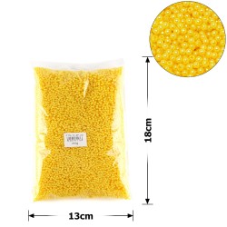 Набір перлинних намистин 3мм 250г жовтий (25800)