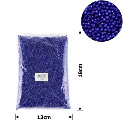 Набір перлинних намистин 3мм 250г синій (25802)