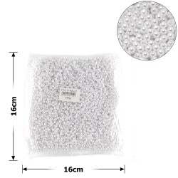 Набір перлинних намистин 4мм 250г білий (25808)