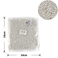 Набір перлинних намистин 4мм 250г сріблястий (25814)