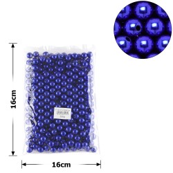 Набор жемчужных бусин 12мм 295шт 250г синий (25840)