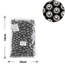 Набор жемчужных бусин 12мм 295шт 250г графитовый (25844)