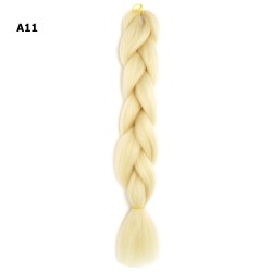 Канекалон молочного цвета 60см (26214)