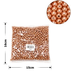 Набор жемчужных бусин 8мм 1000шт 250г коричневый (27092)