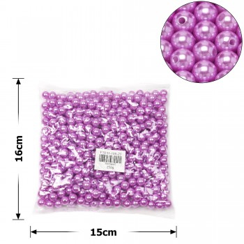Набор жемчужных бусин 10мм 500шт 250г пурпурный (27108)