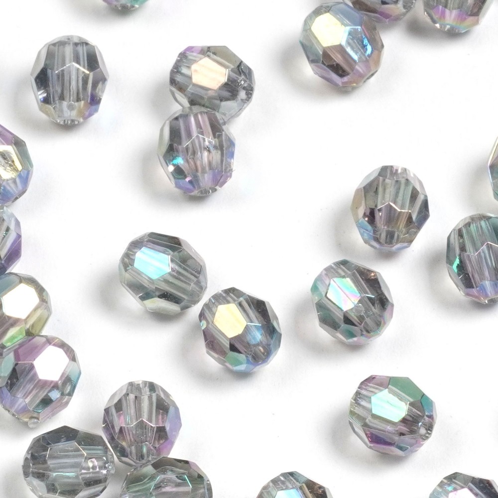 Набір гранованих намистин 8мм 900шт 250г сірий-хамелеон (30401) 2