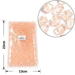 Набор бусин кубиков 8мм 900шт 250г бежевый (30436)