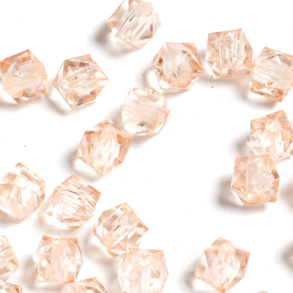 Набор бусин кубиков 8мм 900шт 250г бежевый (30436) 2