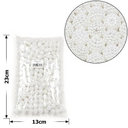 Набір намистин ожина 12мм 375шт 250г білий (30439)