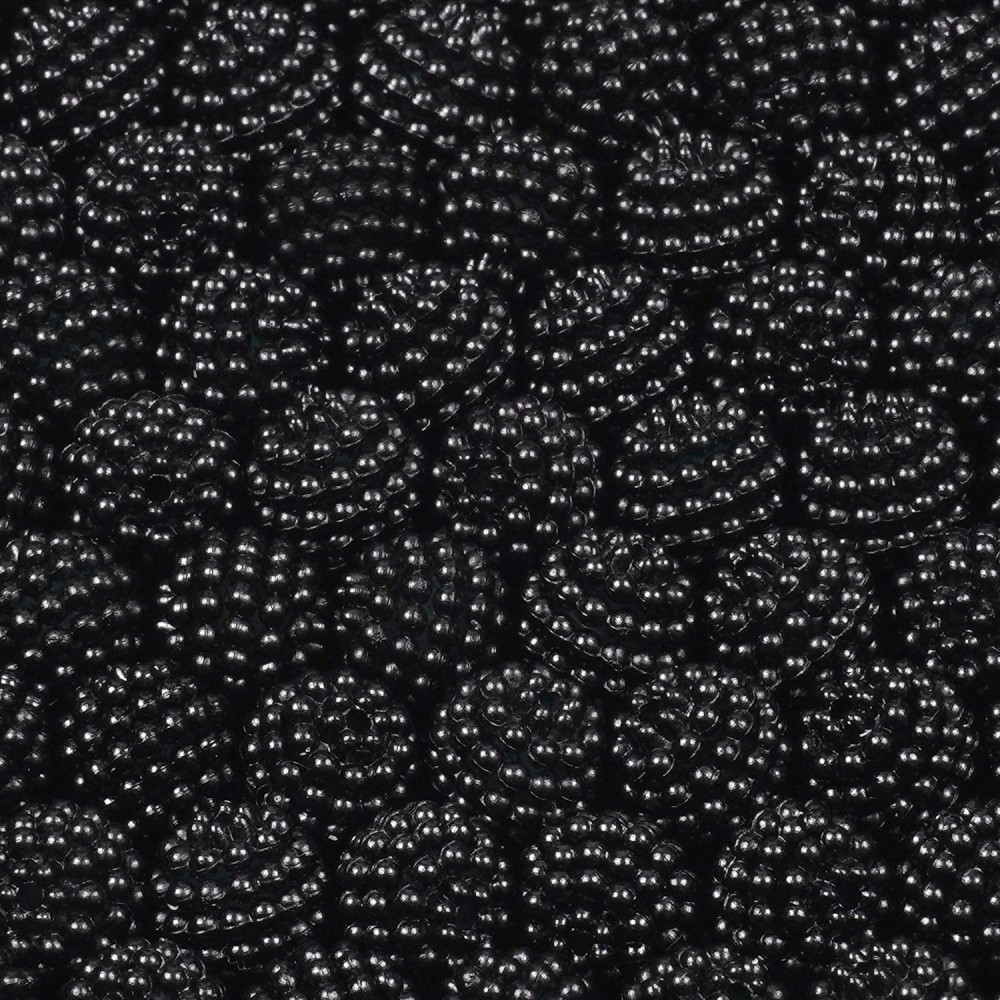 Набір намистин ожина 12мм 375шт 250г чорний (30441) 2