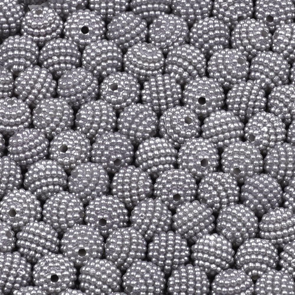 Набір намистин ожина 10мм 700шт 250г сірий (30444) 2