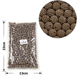 Набір намистин ожина 10мм 700шт 250г коричневий (30448)