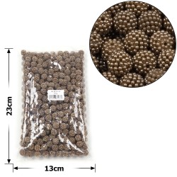 Набір намистин ожина 12мм 375шт 250г коричневий (30449)