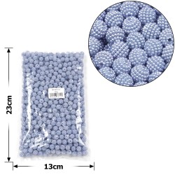 Набір намистин ожина 10мм 700шт 250г блакитний (30450)