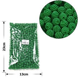 Набір намистин ожина 10мм 700шт 250г смарагдовий (30452)