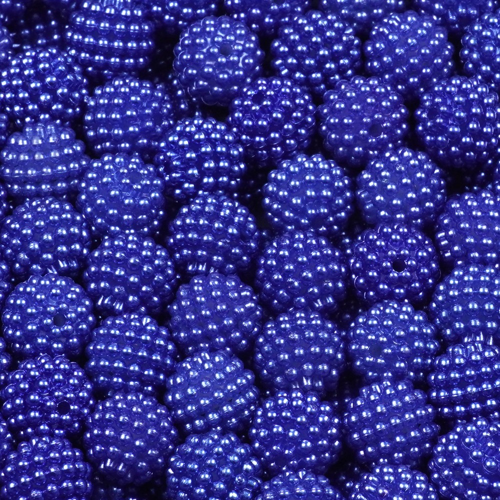 Набір намистин ожина 12мм 375шт 250г синій (30455) 2