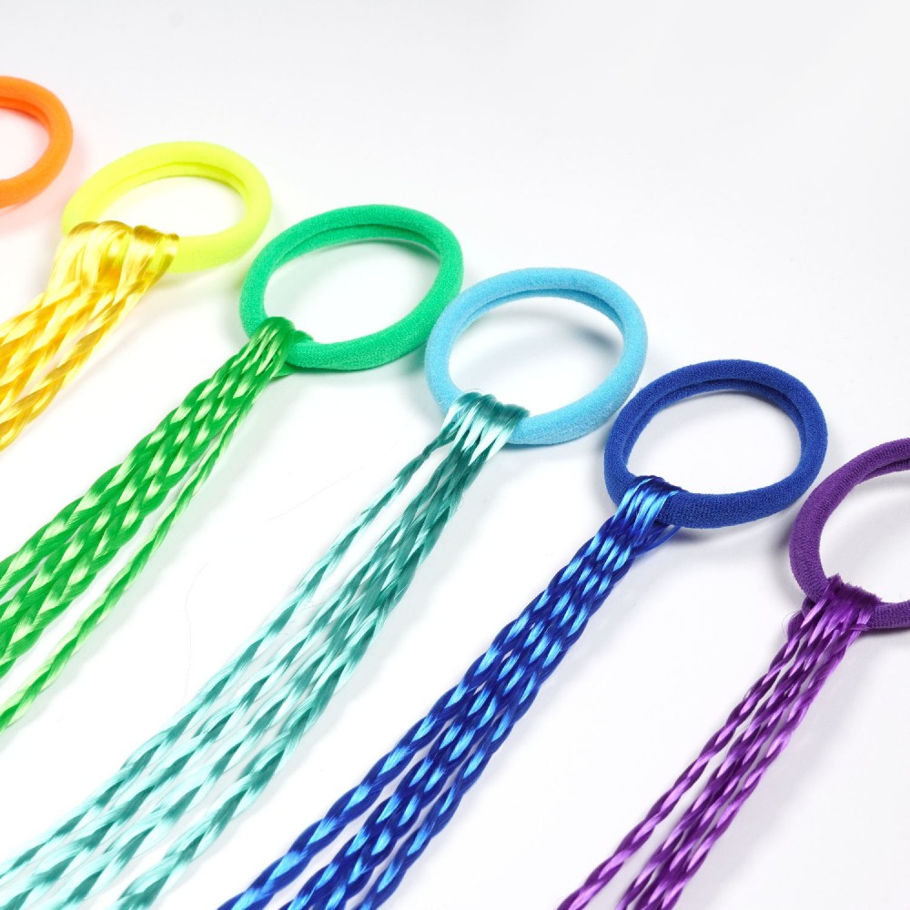 Набір резинок-кісок для волосся кольорові (31401) 3