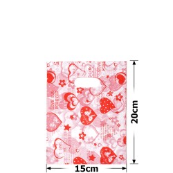 Набір подарункових целофанових пакетів 20мкм 15x20см (11386)