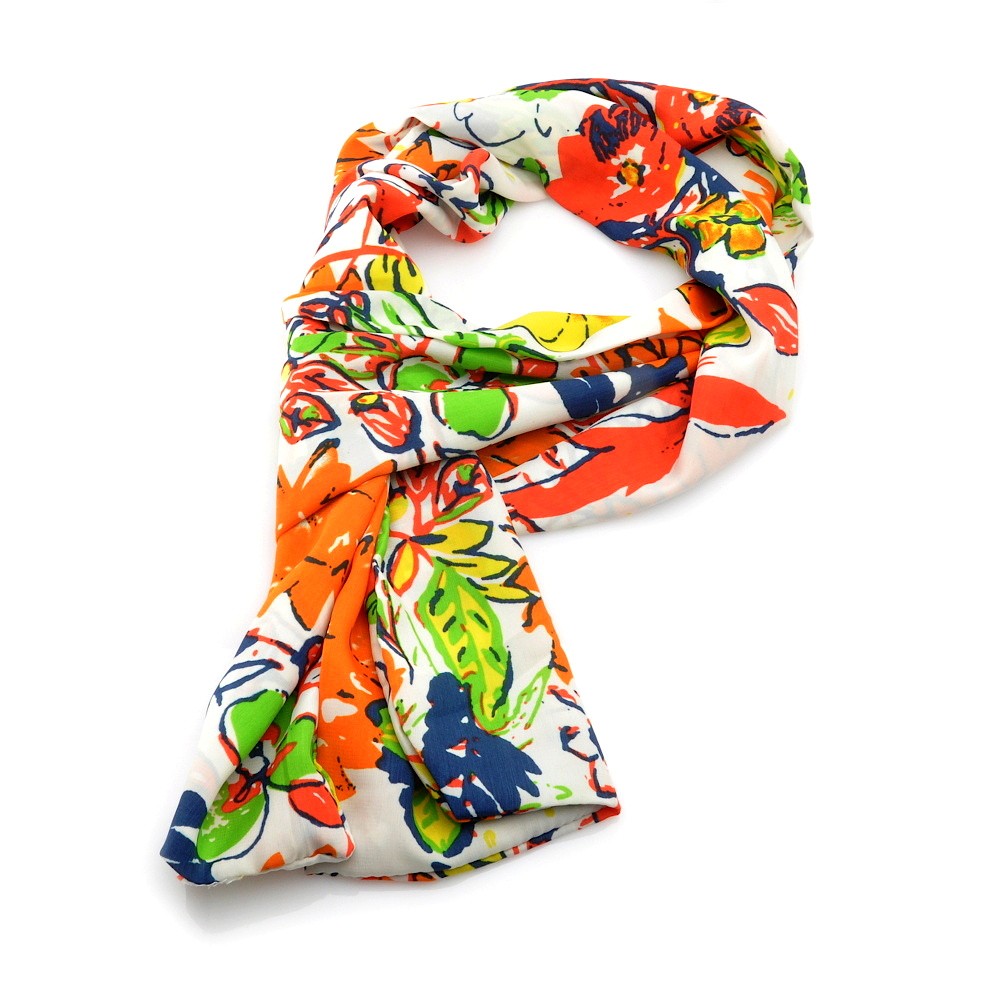 Набор шарфов из шифоновой ткани 160см разноцветные (11565) 2