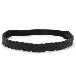 Пов'язка на голову коса з екошкіри (25017)