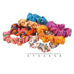 Набір резинок для волосся із шифонової тканини тонкі (10500)